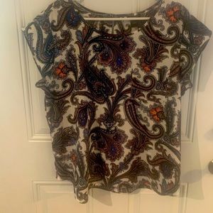 Ann Taylor blouse with cap sleeves